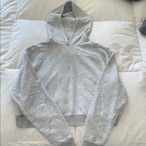 light grey cropped long sleeve ✰